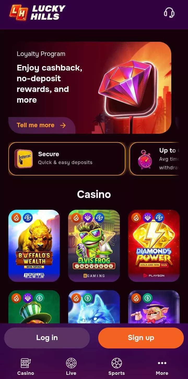 Standard Lucky Hills Login